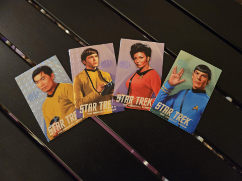 Star Trek cards from Dave & Buster's